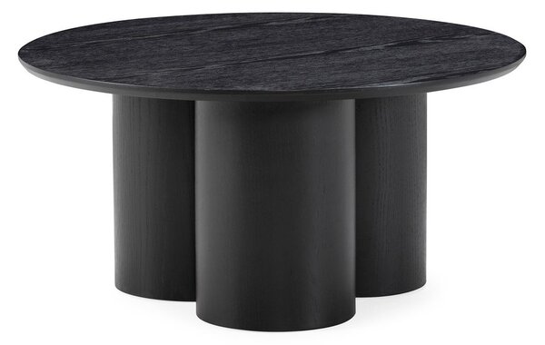 Tavolino da salotto rotondo nero ø 80 cm Lua – MOME