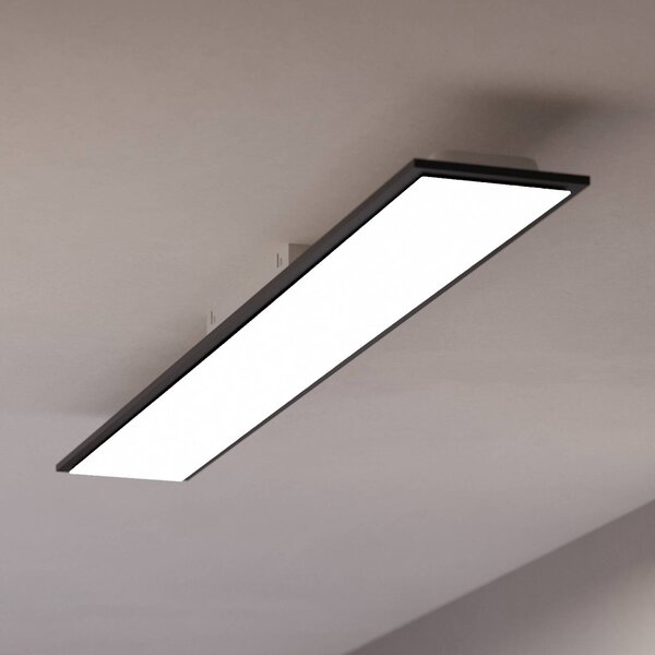 EGLO connect Plafoniera smart Moradillo-Z, dimmerabile, Nero, Soggiorno / Sala da pranzo, Metallo, Moderno