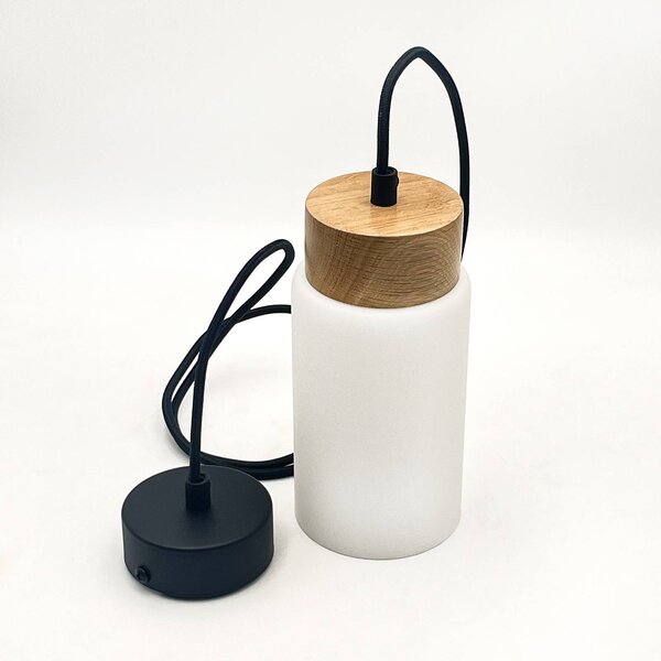 Lampada a sospensione in vetro Markus Lamkur, dimmerabile, Bianco / Opale, Soggiorno / Sala da pranzo, Vetro, Scandinavo, Lampada a sospensione