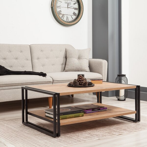 Skye Decor, Cosmo- Cosmo RectusSPH, pino atlantico, tavolini, 40x110x70 cm, 100% pannello di particelle rivestito in melamina