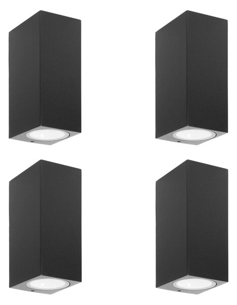 Applique da esterni Tetje PRIOS, dimmerabile, Nero, Alluminio, Moderno, Applique da esterni