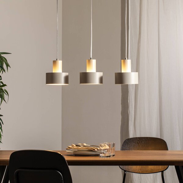 Lampada a sospensione Rif 3 SIGMA, dimmerabile, Crema / Ambra, Soggiorno / Sala da pranzo, Metallo, Moderno, Lampada a sospensione