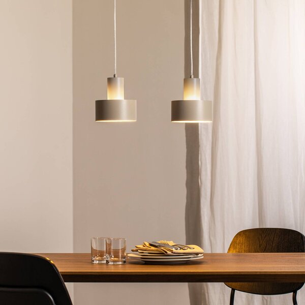 Lampada a sospensione Rif 2 SIGMA, dimmerabile, Crema / Ambra, Soggiorno / Sala da pranzo, Metallo, Moderno, Lampada a sospensione
