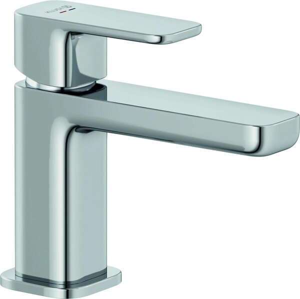 Kludi Renon Lavabo EHM 85 con gruppo di scarico Push-Open nero opaco, 1 pz