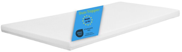 Coprimaterasso ergonomico reversibile, H2 & H3, 100 x 200 cm, 7 cm, schiuma di gel e schiuma fredda, Bodyprotect