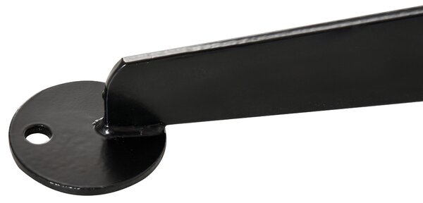 Outsunny Supporto per sedia sospesa, supporto sedia sospesa base a X anello a molla carico 120 kg 114 x 80 x 208 cm nero