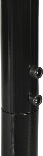 Outsunny Supporto per sedia sospesa, supporto sedia sospesa base a X anello a molla carico 120 kg 114 x 80 x 208 cm nero
