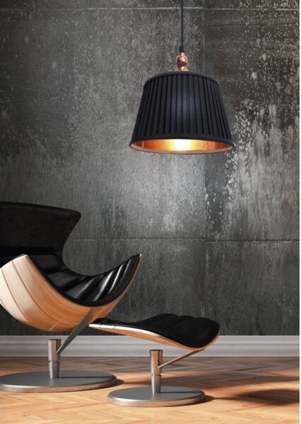 Lampadario a sospensione con filo AMORE 1xE27/60W/230V nero
