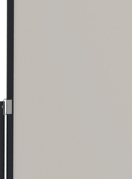 Outsunny Store laterale Parasole Paravento retrattile dim. 3L x 1,40H m alluminio Poliestere Anti-UV Alta densità 180 g/m² Grigio