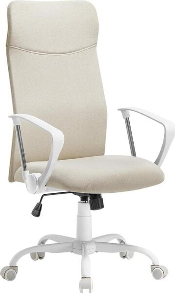Sedia da ufficio DINA, max. 120 kg, beige/bianco