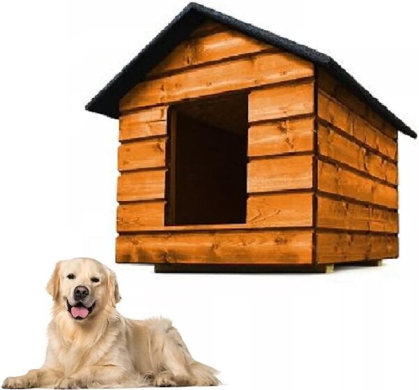Cuccia per cani QLS taglia L con tenda Isolamento invernale Pino Outdoor 11006