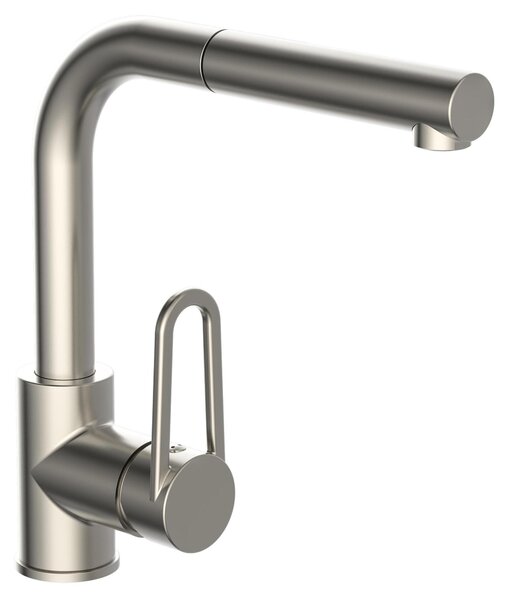 SCHÜTTE Rubinetto per lavello DESIGN RING, rubinetto da cucina sostenibile in acciaio inox