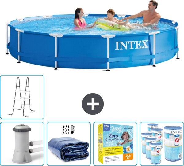 Piscina fuori terra a struttura - 366x76 cm - 6 pezzi - Modello SCB27