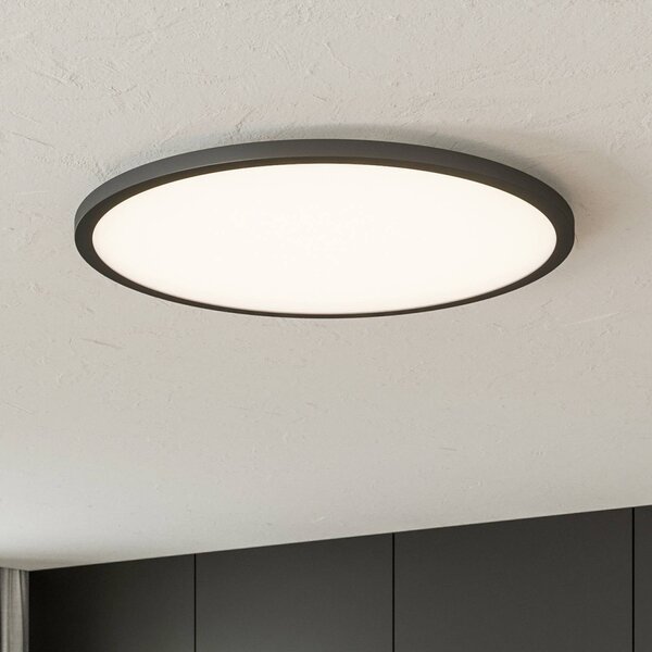 Brilliant Plafoniera a LED Tuco, dimmerabile, Nero, Soggiorno / Sala da pranzo, Plastica, Moderno, Plafoniera LED