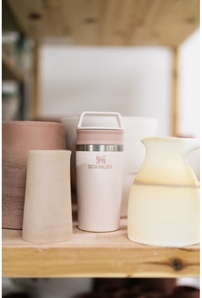 Tazza termica rosa chiaro in acciaio inox 350 ml Café-To-Go Rose Quartz – Stanley