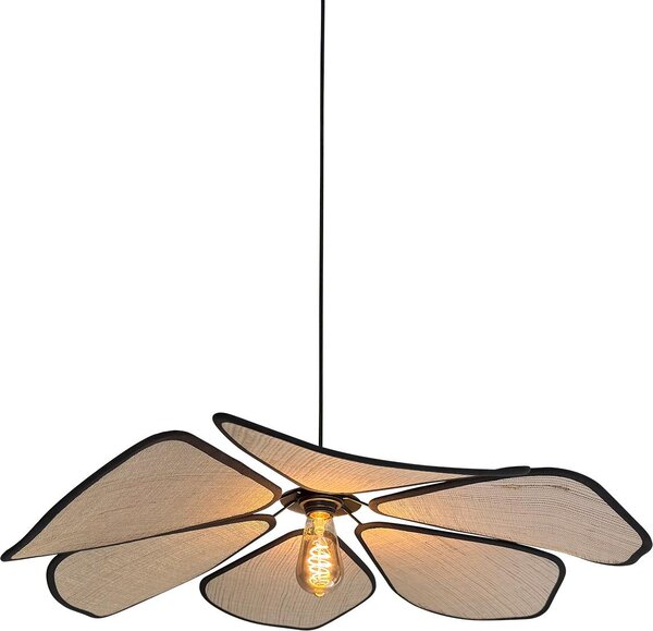 Anne Lighting - lampada a sospensione - LumaFlora - naturale - bambù - Ø 80cm - E27 - 4368CR