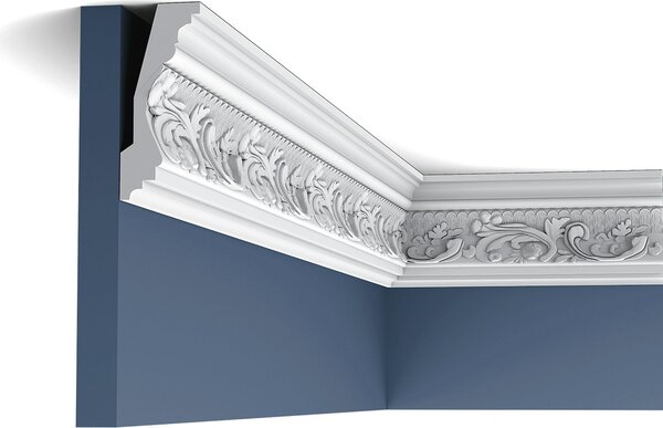 Orac Decor C201 Luxxus Modanatura d'angolo di alta qualità Modanatura decorativa Modanatura per stucchi Modanatura per profili Decorazione per stucchi Modanatura per soffitti e pareti | 2 metri