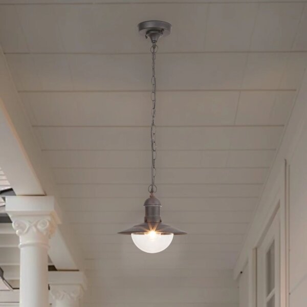 Brilagi - Lampada sospesa per esterni MOLDE 1xE27/60W IP44 nera