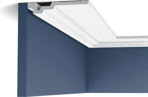 Orac Decor C353 Luxxus profilo decorativo per soffitto modanatura decorativa a stucco modanatura decorativa a cornice modanatura angolare profilo perimetrale | 2 metri