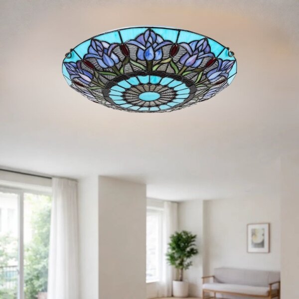 Brilagi - Plafoniera in stile Tiffany LORAS 2xE27/60W/230V