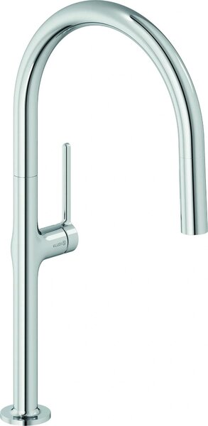 Kludi REEF, miscelatore monocomando per lavello, doccetta estraibile, cromato, 1 pz