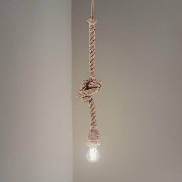 Lampada a sospensione AYD Opviq, dimmerabile, Crema / Ambra, Soggiorno / Sala da pranzo, Tessuto / Stoffa / Seta, Marittimo, Lampada a sospensione