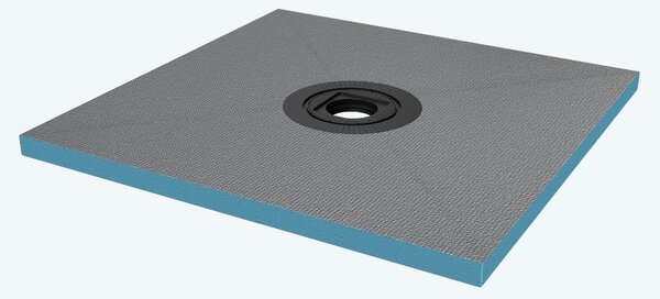 Doporro Piatto Doccia Pronto da Piastrellare in Estruso Rigida Polistirene Tagliabile per Bagno Dimensione 90x90x4 cm