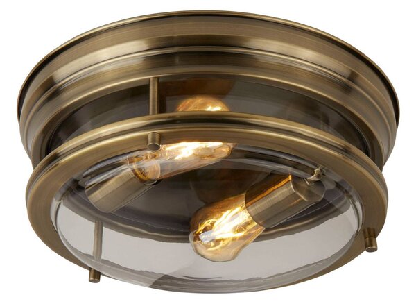 Searchlight Plafoniera soffitto Edinburgh, dimmerabile, Bronzo / Ottone antico, Soggiorno / Sala da pranzo, Metallo, Plafoniera