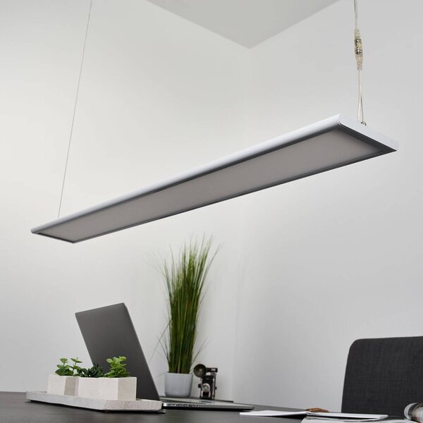 Arcchio Lampada LED a sospensione da ufficio Samu, up/down, dimmerabile, Samu Arcchio, dimmerabile, Bianco / Opale, Studio / Ufficio, Plastica, Moderno