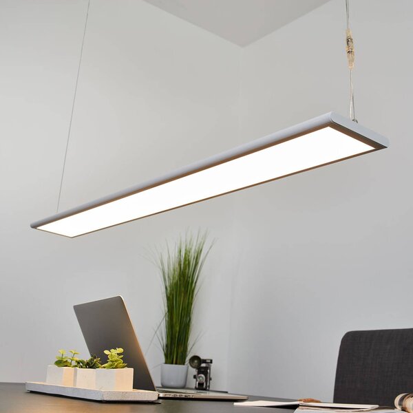 Arcchio Lampada LED a sospensione da ufficio Samu, up/down, dimmerabile, Samu Arcchio, dimmerabile, Bianco / Opale, Studio / Ufficio, Plastica, Moderno