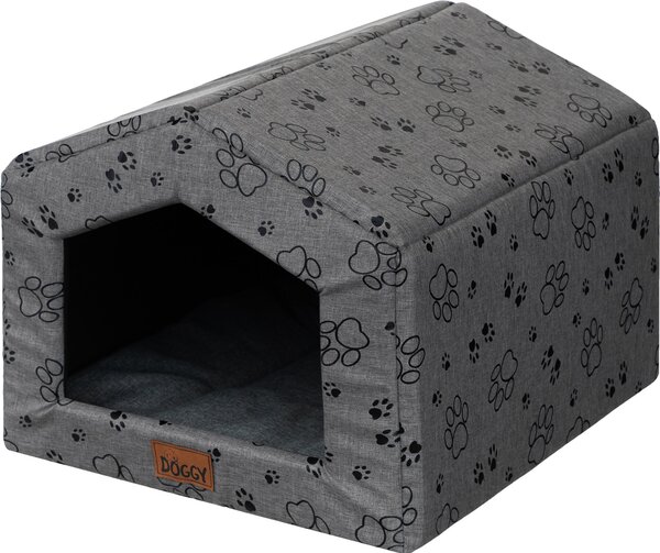 Cuccia per cani da interno con cuscino -55x59 cm- Morbida cuccia per cani in tessuto Oxford, idrorepellente, leggera e compatta | Doggy