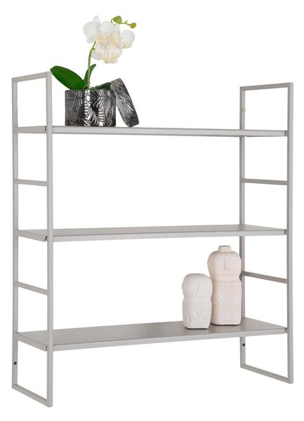 Scaffale grigio chiaro in metallo con ripiani 48 cm Beja - House Nordic