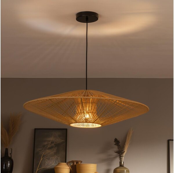 Brilagi - Lampadario LED su cavo CERIA BOHO 1xE27/40W/230V diam. 70 cm nero/marrone