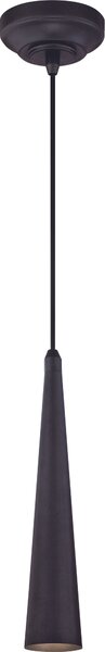 Lampada a sospensione Carney in metallo canna di fucile con LED dimmerabile