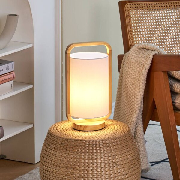 Pauleen Lampada da tavolo Woody Charm, Legno chiaro, Soggiorno / Sala da pranzo, Legno, Giovanile, Lampada da tavolo