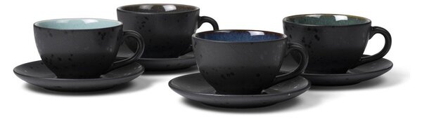 Tazzine in set nere/blu scuro in ceramica 4 pz 240 ml Gastro Black/Mix – Bitz