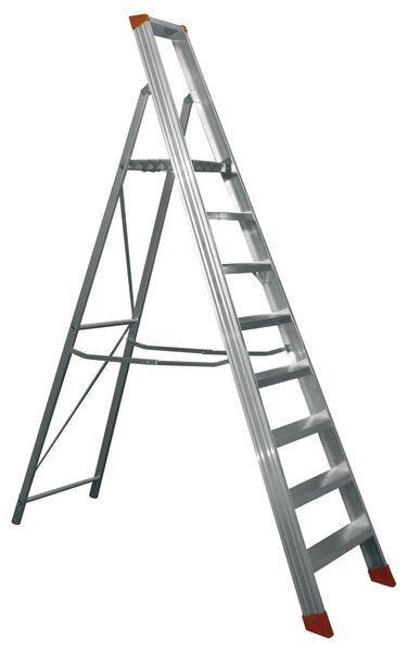 Scala antiscivolo in alluminio rinforzata Step Up - 8 gradini