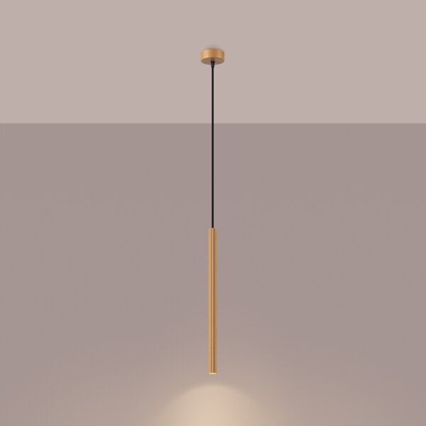 Sollux SL.1339 - Lampadario a sospensione con filo ARCHE 1xG9/8W/230V oro