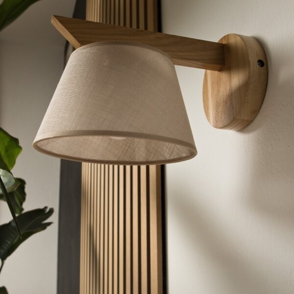 Lampada da parete ANTONIO 1xE14/40W/230V rovere