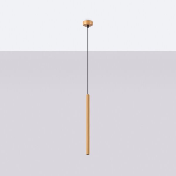 Sollux SL.1339 - Lampadario a sospensione con filo ARCHE 1xG9/8W/230V oro