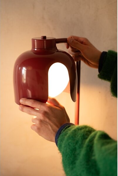 Osram - Lampada da terra DECOR COROLLE 1xE27/15W/230V rossa