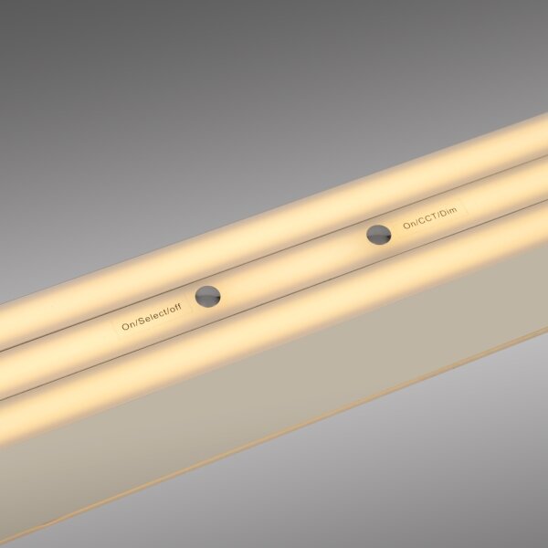 Schöner Wohnen 12577-39 - Lampada a sospensione dimmerabile su cavo ADRIANA 2xLED/24W/230V grigia