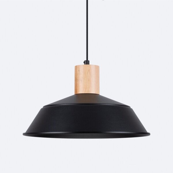 Sollux SL.1322 - Lampadario a sospensione con filo FANO 1xE27/15W/230V diametro 34 cm nero