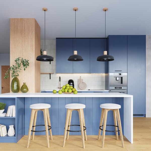 Sollux SL.1324 - Lampadario a sospensione con filo INDY 1xE27/15W/230V diametro 38 cm nero