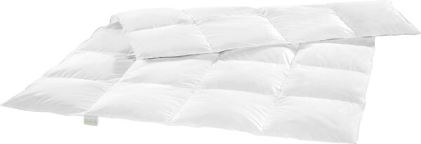 Bodyprotect - Piumino, leggero, 155 x 220 cm, 60% piumino / 40% piume, piumino a cassetta