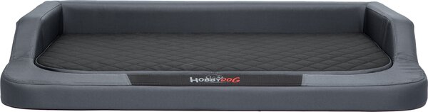Cuscino per cani Cesto per cani Divano per cani Ortopedico per cani da compagnia Lavabile - Medico Standard - 75 x 50 x 15 cm [taglia: L] - Grigio con nero
