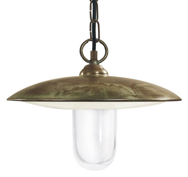 Moretti Luce Lampada a sospensione Golfo ottone antico / trasparente