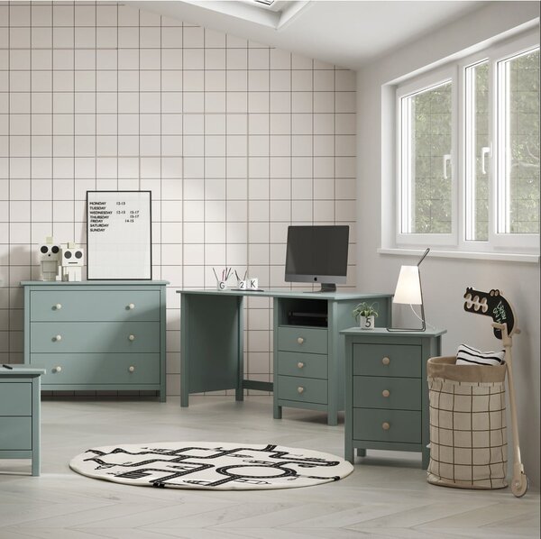 Scrivania per bambini in legno di pino 54x120 cm Max - Marckeric