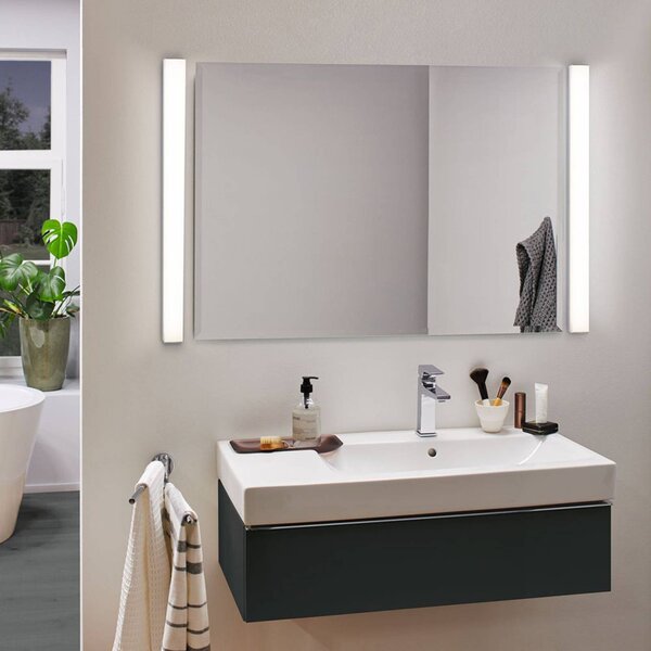Paulmann Applique da parete Tova, dimmerabile, Bianco / Opale, Bagno, Metallo, Moderno, Applique