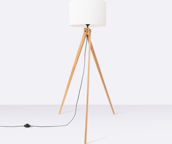 Sollux SL.1908 - Lampada da terra NATT 1xE27/15W/230V bianca